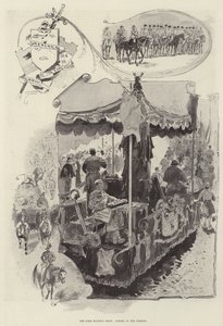 Lord Mayor&39;s Show，街道上的场景 作者 亨利·查尔斯·塞普金斯·赖特